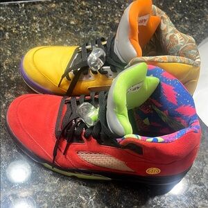 Jordan Men's Shoes - Red, Yellow, Green, Orange